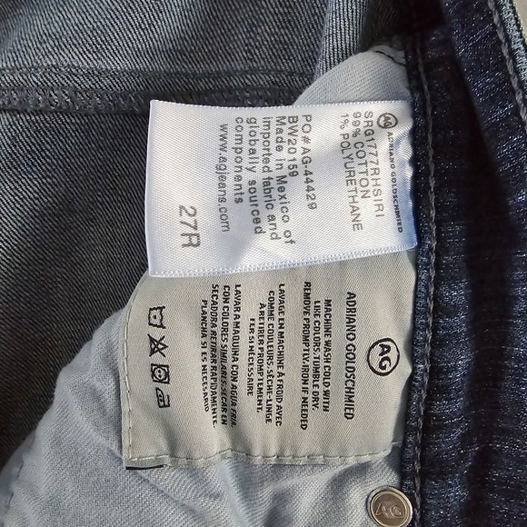 AG Adriano Goldschmied The Farrah Skinny Ankle Raw Hem Jeans Size 27 - Picture 8 of 8